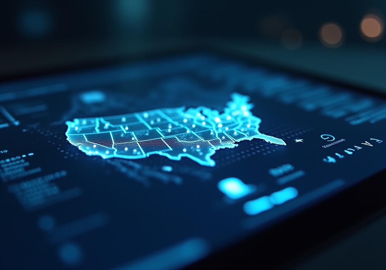 Modern logistics dashboard showing real-time fleet GPS tracking