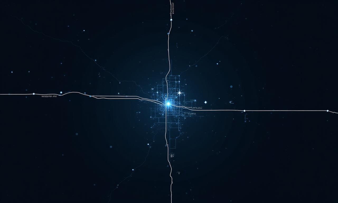 Dark themed map of Saginaw TX headquarters location